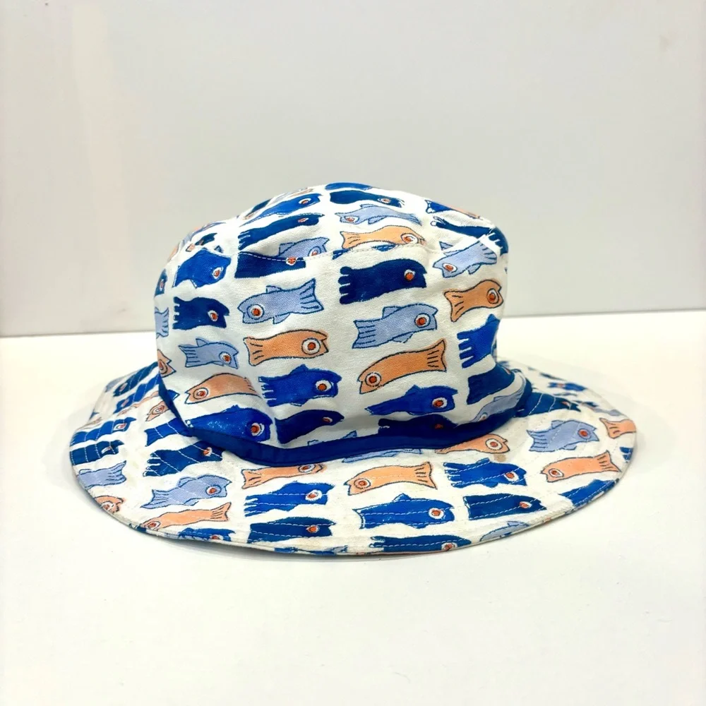 Roberta Roller Rabbit Blue and Orange Kids Hat size M
